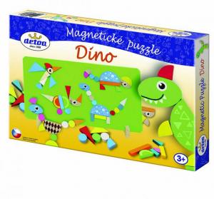 Puzzle magnetické - Dino , Barva - Barevná