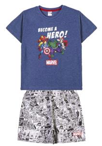 Pyžamo Avengers , Velikost - 104 , Barva - Modro-šedá