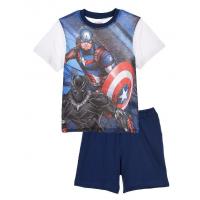 Pyžamo Avengers , Velikost - 104 , Barva - Bielo-modrá