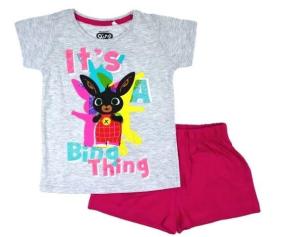 pyžamo Králiček Bing šedo malinové , Velikost - 92 , Barva - Šedo-růžová