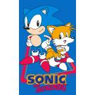 Ručník Ježek Sonic a Tails 30x50 cm , Barva - Modrá , Rozměr textilu - 30x50