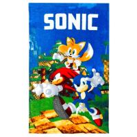 Ručník Sonic přátelé , Barva - Modrá , Rozměr textilu - 30x50