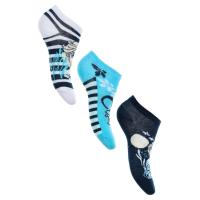 Ponožky Ľadové Kráľovstvo 3 kusy , Velikost ponožky - 23-26 , Barva - Modrá