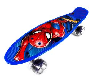 Skateboard - pennyboard Spiderman , Barva - Modrá