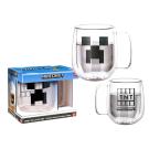 Skleněný hrneček Minecraft , Velikost lahve - 290 ml , Barva - Biela