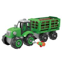 Traktor skrutkovací s drevom , Barva - Zelená