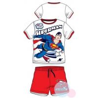 Tričko a kraťasy Superman , Velikost - 98 , Barva - Bielo-červená