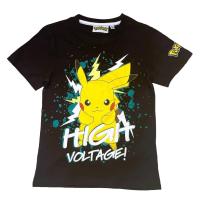 Tričko pokémon Pikachu High Voltage čierna , Velikost - 128 , Barva - Čierna