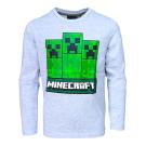 Tričko Minecraft Creeper , Velikost - 116 , Barva - Šedá