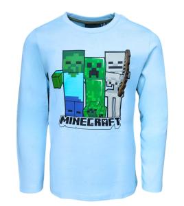 Tričko Minecraft , Velikost - 116 , Barva - Světlo modrá