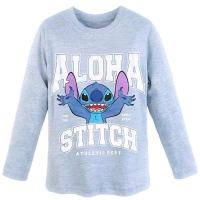 Tričko s dlhým rukávom Lilo a Stitch , Velikost - 98 , Barva - Šedá