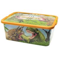 ÚLOŽNÝ BOX DINOSAURUS , Barva - Zeleno-oranžová