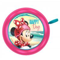 Zvonček na bicykel Minnie Mouse kovový , Barva - Ružová